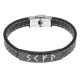 Кожаный рунический браслет Исполнение желаний BSKR2-025
