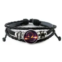 Кожаный браслет Знаки Зодиака - Весы BSK-0330