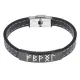 Кожаный рунический браслет Стабильность в бизнесе BSKR2-035