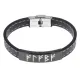 Кожаный рунический браслет Рост денежного потока BSKR2-038