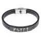 Кожаный рунический браслет Власть в трех мирах BSKR2-040