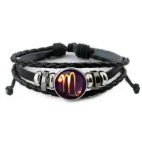 Кожаный браслет Знаки Зодиака - Скорпион BSK-0331