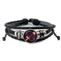 Кожаный браслет Знаки Зодиака - Стрелец BSK-0332