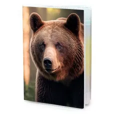 Обложка для паспорта ПВХ Медведь в лесу MOB161