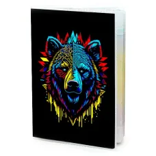 Обложка для паспорта ПВХ Медведь MOB166