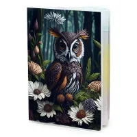 Обложка для паспорта ПВХ Сова и ромашки MOB199