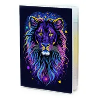 Обложка для паспорта ПВХ Лев MOB215