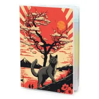 Обложка для паспорта ПВХ Японский кот MOB234