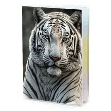Обложка для паспорта ПВХ Белый тигр MOB239