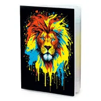 Обложка для паспорта ПВХ Лев граффити MOB247