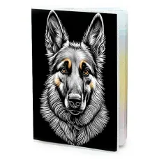 Обложка для паспорта ПВХ Овчарка MOB252