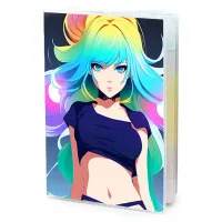 Обложка для паспорта ПВХ Аниме девушка MOB289