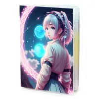 Обложка для паспорта ПВХ Аниме девушка MOB291