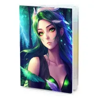 Обложка для паспорта ПВХ Аниме девушка в лесу MOB323