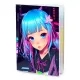 Обложка для паспорта ПВХ Аниме девушка MOB339