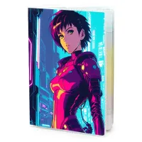 Обложка для паспорта ПВХ Аниме киберпанк MOB343