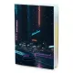 Обложка для паспорта ПВХ Киберпанк неон улица MOB354
