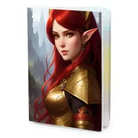 Обложка для паспорта ПВХ Фэнтэзи эльфийка MOB392