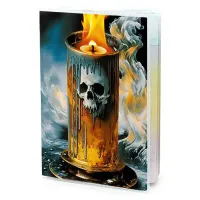 Обложка для паспорта ПВХ Подсвечник с черепом MOB461