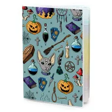 Обложка для паспорта ПВХ Хэллоуин символы MOB467