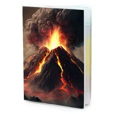 Обложка для паспорта ПВХ Извержение вулкана MOB502