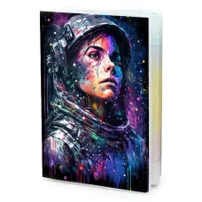 Обложка для паспорта ПВХ Женщина космонавт MOB531