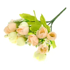 Искусственные цветы Чайный розы, 22,5х9см, цвет белый TCV008-02