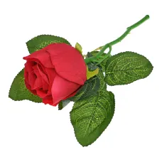 Искусственный цветок Роза, 29х7см, цвет красный TCV009-01