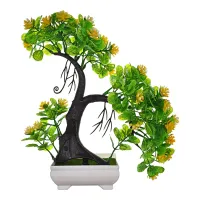 Искусственное растение Бонсай в горшке, 27х27х9см, цвет желтый TCV028-02