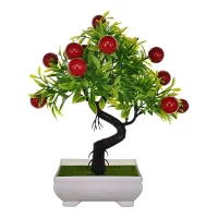 Искусственное растение Бонсай Яблоня в горшке, 24х20х12см TCV030-04