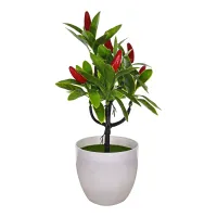 Искусственное растение Бонсай Перец в горшке, 25х9х15см