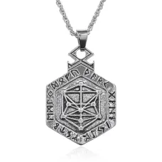 Амулет Дерево Жизни Сефирот на цепочке, 5х3,5см AC163