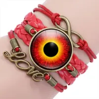 Кожаный браслет-амулет Око BS630-14