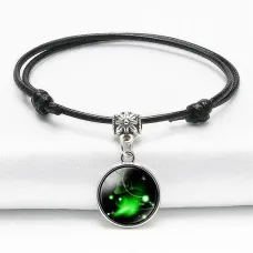 Браслет-амулет на вощеном шнурке Знаки Зодиака, Овен BS631-04