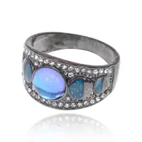 Кольцо Фазы Луны с Лунным камнем, размер 10 KL383-10