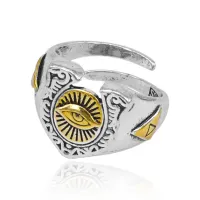 Безразмерное кольцо Глаз Бога, 14мм KL400