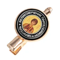 Заколка Святой великомученик и целитель Пантелеимон HZF-0096