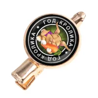 Заколка Восточный гороскоп - год Кролика HZF-0102