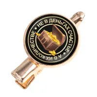 Заколка Не в деньгах счастье HZF-0120