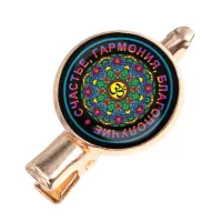 Заколка Мандала Ом HZF-0141