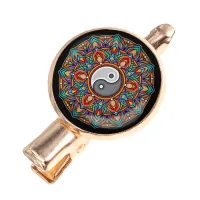 Заколка Мандала Инь-Ян HZF-0274