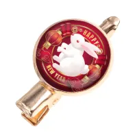 Заколка Happy New Year (Кролик) HZF-0375