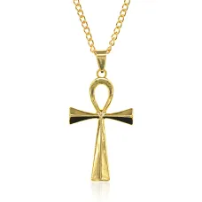 Кулон Анкх на цепочке, цвет золотой AC202-01