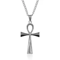 Кулон Анкх на цепочке, цвет серебряный AC202-03