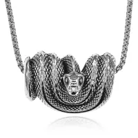 Кулон Змея на цепочке, 3,5х2,5см AC204