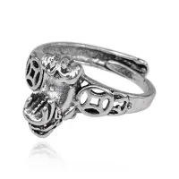 Безразмерное кольцо Дракон, 12мм KL275