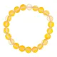 Браслет из синтетического опала, цвет желтый, 8мм BJBS-360-01