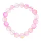 Браслет из синтетического опала, цвет розовый, 10мм BJBS-361-02