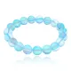 Браслет из синтетического опала, цвет голубой, 10мм BJBS-363-02