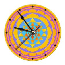 Часы настенные Шри-янтра 20см, пластик MCH028